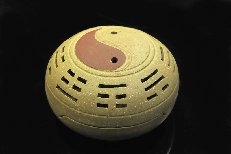42.太極重香爐(緞泥)